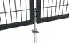 Doppelflügeliges Zauntor 3m RAZO H.100cm grau Produktbild-Vorschau 12
