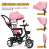 tricycle 4 en 1 pour bébé Tricycle enfant guidon vélo bébé Voir les images du produit 2