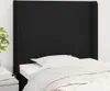 vidaXL Kopfteil mit Ohren Schwarz 93x16x118/128 cm Stoff -  Produktbild-Vorschau 11