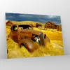 Bilder auf glas - Bauernhof altes Auto aufgegeben - Produktbild-Vorschau 4