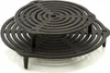 A black cast iron stackable grate for a Dutch oven, shown on a white background. Produktbild-Vorschau