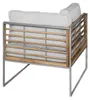home24 Loungesofa - 2-teilig - Webstoff / Teak Massiv Produktbild-Vorschau 3