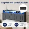 INONEFT Boxspringbett Polsterbett 90x200 mit LED & Produktbild-Vorschau 3