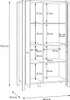 Vitrine Beistellschrank Standvitrine Vitrinenschrank Produktbild-Vorschau 7