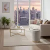 Relaxdays Pouf in velluto, pouf con vano portaoggetti, Anteprima dell’immagine prodotto 2