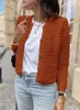 ASKSA Damen Strickjacke Rundhals Cardigan Knopfleiste Produktbild-Vorschau 2