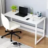 Scrivania bianca in stile loft scandinavo, pratica e Anteprima dell’immagine prodotto 2