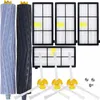 A set of replacement parts for an iRobot Roomba vacuum cleaner, including brushes and filters. Voir les images du produit