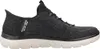 A side view of a black and gray Skechers Slip-ins shoe. Náhled obrázku produktu