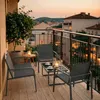 Mondeer Gartenmöbel-Set 4-teilig, Sitzgruppe mit Armlehnen Produktbild-Vorschau 3