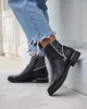 Royalfashion Schwarz Damenstiefel a'la sztyblety Orlaa, Produktbild-Vorschau 6