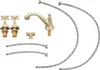A collection of faucet components laid out on a white background. Podgląd zdjęcia produktu
