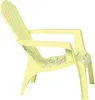 A single yellow Adirondack chair shown from a side angle against a white background. Produktbild-Vorschau