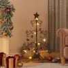 vidaXL Sapin de Noël en métal pour décorations Noir 180 cm Voir les images du produit 2