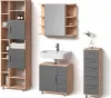 Badmöbel-Set Livinity Eisak Eiche 4-teilig, Model 52541 Produktbild-Vorschau 1