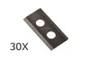 30 X 3,6 CM Edelstahl Messer für Parkside PMRDA 20-Li A1 Produktbild-Vorschau 1