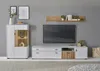 Wohnwand "Merced" Set in weiß und Eiche 280 cm, mit XXL Produktbild-Vorschau 9