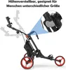 GOPLUS Faltbar Golftrolley mit 3 Rädern, 4 Produktbild-Vorschau 4