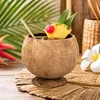 Kokosnuss Cocktail Becher mit Fuß Ø 10-13cm Tiki Hawaii Produktbild-Vorschau 4