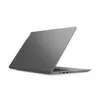 A gray Lenovo laptop is shown from a diagonal, rear-facing angle, with its lid open. Produktbild-Vorschau