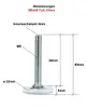 4er Set Stellfüße M8x61 Fuß 33mm  | höhenverstellbar Produktbild-Vorschau 2