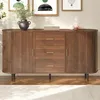 Merax dressoir met 3 lades en schuifdeuren, commode gemaakt Productafbeelding-voorbeeld 4