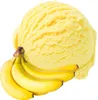 A scoop of yellow ice cream with a bunch of bananas in front of it. Produktbild-Vorschau