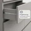 Kommode 76cm breit mit 4 Schubladen Kaschmir schmal Holz Produktbild-Vorschau 4