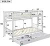Merax poschodová posteľ 90x200 cm s ochranou proti Náhľad obrázku produktu 7