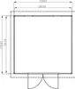 WPC Gartenhaus Modell FineLine 8,4 m² Teak Produktbild-Vorschau 11