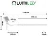 LUMILED Solar Lichterschlauch Außen 12m 100 LED Warmweiß Produktbild-Vorschau 7