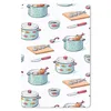 MuchoWow® Mauspad Mousepad Muster - Kochen - Fisch - Pfanne Produktbild-Vorschau 1