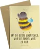 Mr. & Mrs. Panda Klappkarte Hummel flauschig - Gelb Pastell Produktbild-Vorschau 1
