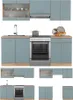 Küchenzeile Vicco R-Line Blau-Grau/Goldkraft Eiche 200 cm Produktbild-Vorschau 7