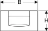 A technical drawing showing dimensions of a product. Náhľad obrázku produktu