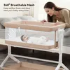 Caveen Baby přistýlka kolébka, houpací postýlka s prodyšnou Náhled obrázku produktu 3