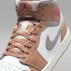Nike Jordan 1 Mid "Rattan White College Grey" Grau, Größe: Produktbild-Vorschau 7