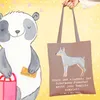 Mr. & Mrs. Panda Tote Bag Dobermann Pinscher - Braun Produktbild-Vorschau 2