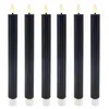 Relaxdays LED Stabkerzen, 6er Set, HxD: 25 x 2 cm, Produktbild-Vorschau 1