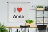 MuchoWow® Wandteppich Wandbehang Ich liebe - Anna - Mädchen Produktbild-Vorschau 2