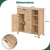KOMFOTTEU Credenza a 2 ante in rattan, credenza con Anteprima dell’immagine prodotto 6