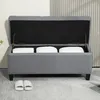 HOMCOM Lavica Čalúnená lavica s úložným priestorom Komoda Náhľad obrázku produktu 8