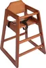A wooden high chair with a safety strap. Podgląd zdjęcia produktu