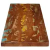 Tischplatte 140x40x3,8 cm Rechteckig Altholz Massiv Produktbild-Vorschau 4