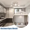 A collage showing a modern kitchen with a ceiling light and a bedroom with a ceiling light. Produktbild-Vorschau