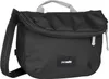 A black messenger bag with a gray handle and strap, shown against a white background. Voir les images du produit
