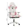 A gaming chair with dimensions indicated by measurement lines and text. Anteprima dell’immagine prodotto