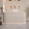 Lada recepcyjna do salonu, bar, kasa, sklep, kolor beżowy, Podgląd zdjęcia produktu 1