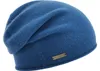 Seeberger Strickmütze-Beanie aus 100% Kaschmir mit Rollrand in grün