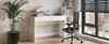 KOMTO Desk NOVA – Schreibtisch Weiß mit 2 Schubladen, Produktbild-Vorschau 3